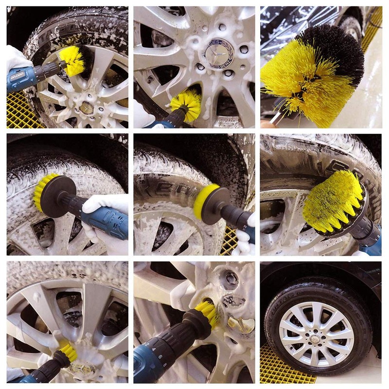 Bond Hardware Set Of 3 Drill Brush Attachment Power Scrubber