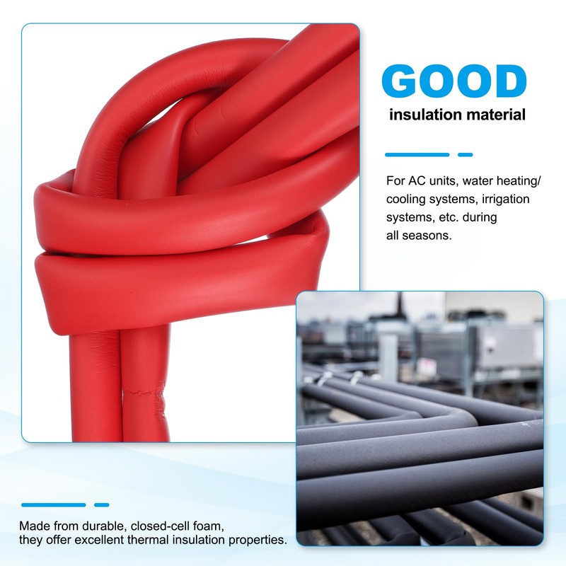 PATIKIL Pipe Insulation Foam Tube, 1" ID x 3.28Ft Foam