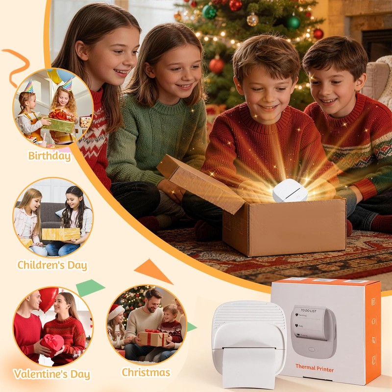 Membship B23a Mini Thermal Sticker Printer, Portable Bluetooth Label Maker