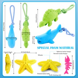 WinnerWhy 4 Pack Dog Floating Toy Teething Toys for Small Dogs Dog Water Floating Toys Chew Toy for Cleaning Teeth Interactive Chew Toy for Small Dogs