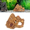 Fish Tank Gold Mountain Simulation Resin Aquarium Treasure Mountain Hideouts