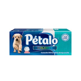 Pétalo Colores Servilletas, Paquete con 350 Piezas de Hojas Sencillas, Gran Tamaño, Resistencia y Absorción