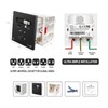 DR.IT 15 Amp Universal Wall Outlet, 35W GaN Fast Charging