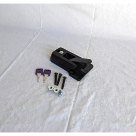 CPG Brand Locking Cargo Trailer RV Cambar Door Black Auto Latching Vise Lock Handle 2 PCS