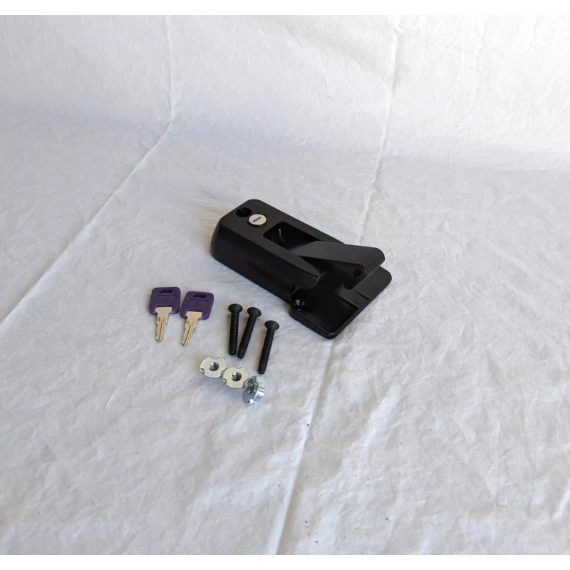 CPG Brand Locking Cargo Trailer RV Cambar Door Black Auto