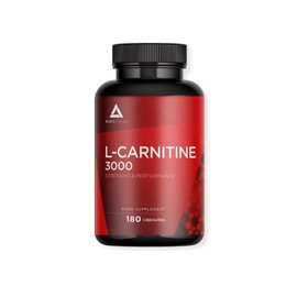 L Carnitina 3000 Capsule | 180 capsule 100% L-Carnitina Tartrato | Energia e resistenza | Migliora le prestazioni e il recupero | Integratore sportivo vegano | Bodyathlon