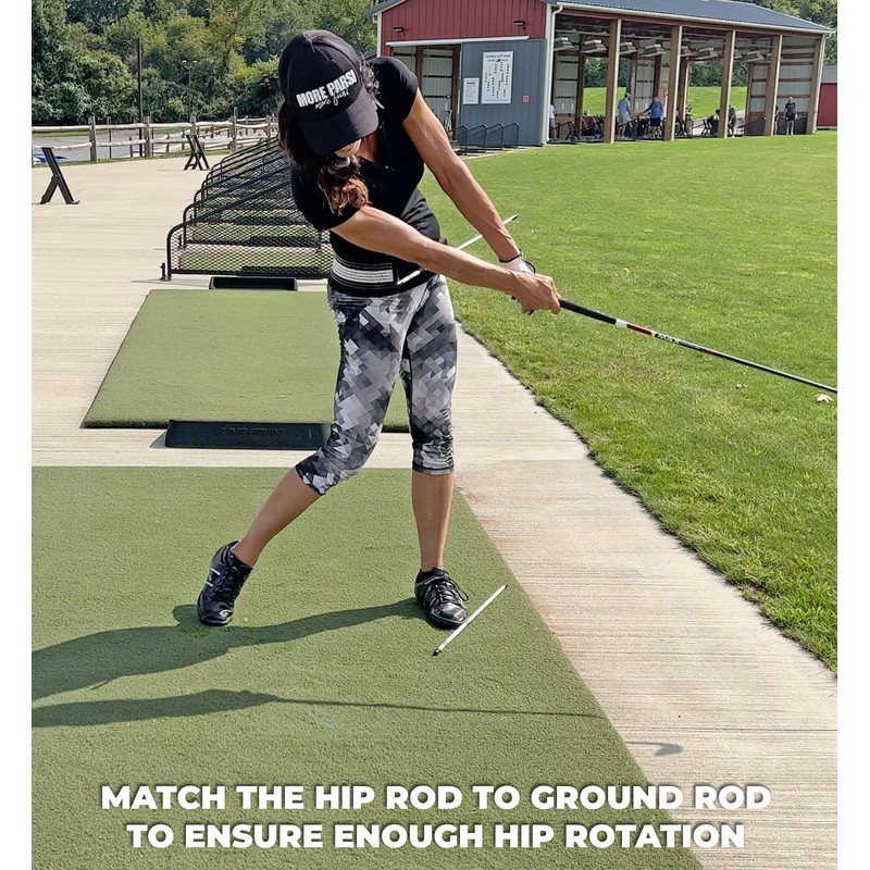 MORE PARS Putting Trainer with Mini Rods | Putting Setup