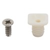 Silverline 8mm Plastic Hinge Dowel Inserts with Screws