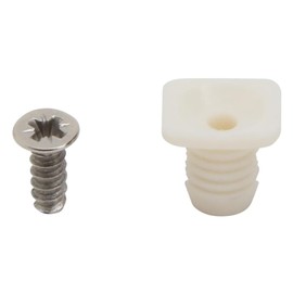 Silverline 8mm Plastic Hinge Dowel Inserts with Screws