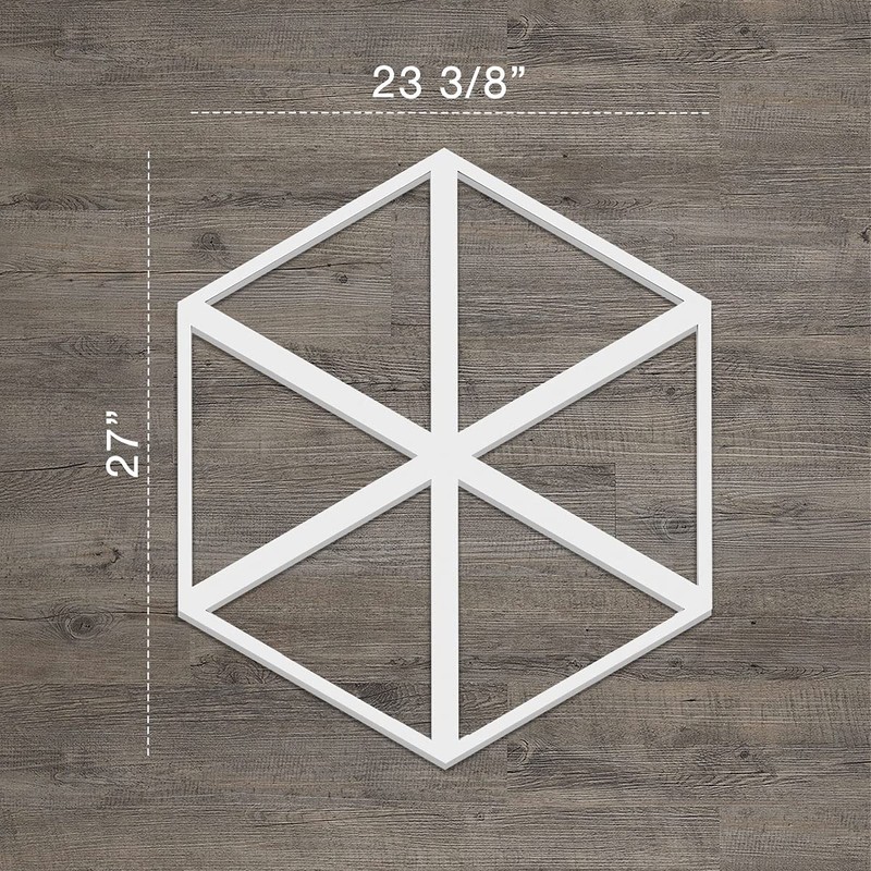 Ekena Millwork 23 3/8"W x 27 "H x 3/8"T Large