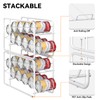 MOOACE 4 Pack Can Dispenser Rack, Stackable Can Storage Organizer