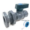 Rain Barrel Drain Valve Kit, 3/4" PVC Garden Spigot with