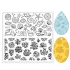 CHGCRAFT Polymer Clay Texture Sheets - Ocean Silicone Stamp for