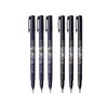 Tombow Fudenosuke Brush Pen, 6-Pack, Hard Tip (GCD-111) x3, Soft