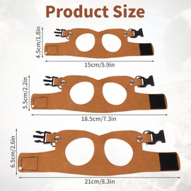 Brown Bearded Dragon Leash and Harness Set, 3 Pcs Easy Walk Bearded Dragon Harness, Adjustable Traction Rope Ferret Harness and Leash Set Cat Rat Accessories Stuff for Squirrel