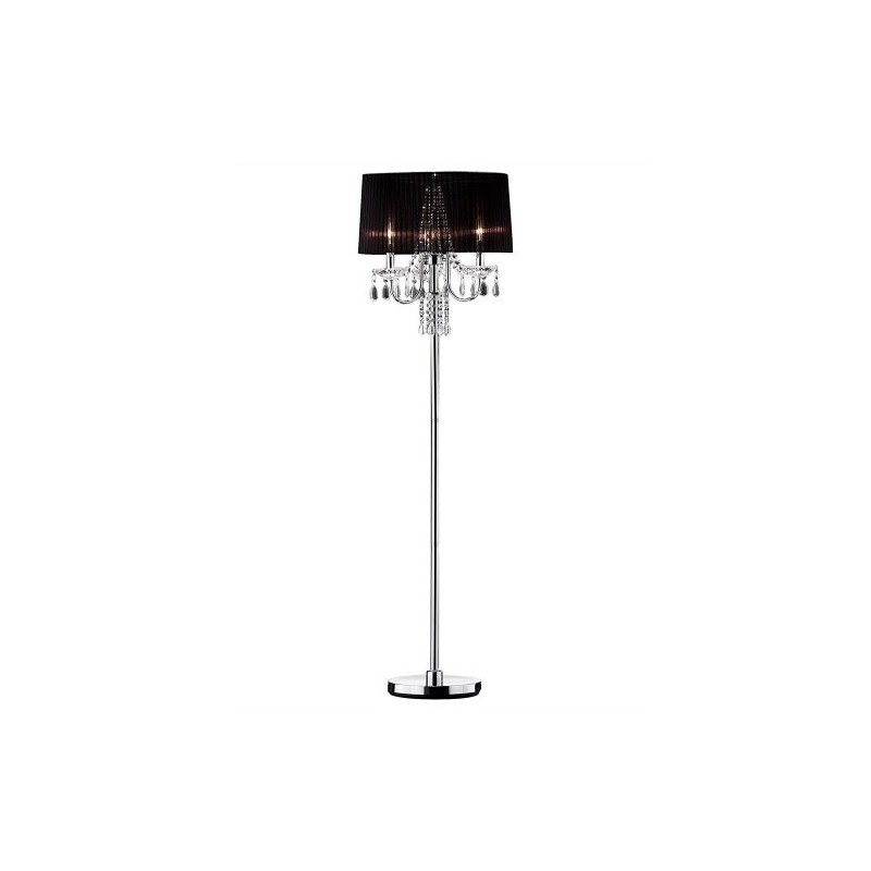 60" H Simplicity Collection Crystal Floor Lamp