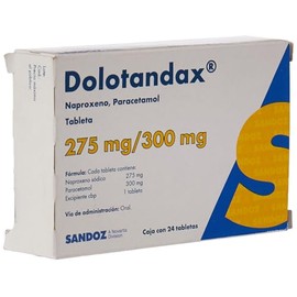 para Dolor y la Fiebre, Caja con 24 Tabletas