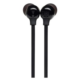 JBL Tune 125 - Bluetooth Wireless in-Ear Headphones with 3-Button Mic/Remote and Flat Cable - Black, Small