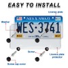 JSCARLIFE Clear License Plate Cover-2 Pack License Plate Protector,PC Material