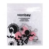 Honbay 3pcs Lovely Pink Heart Shape Padlock with Keys