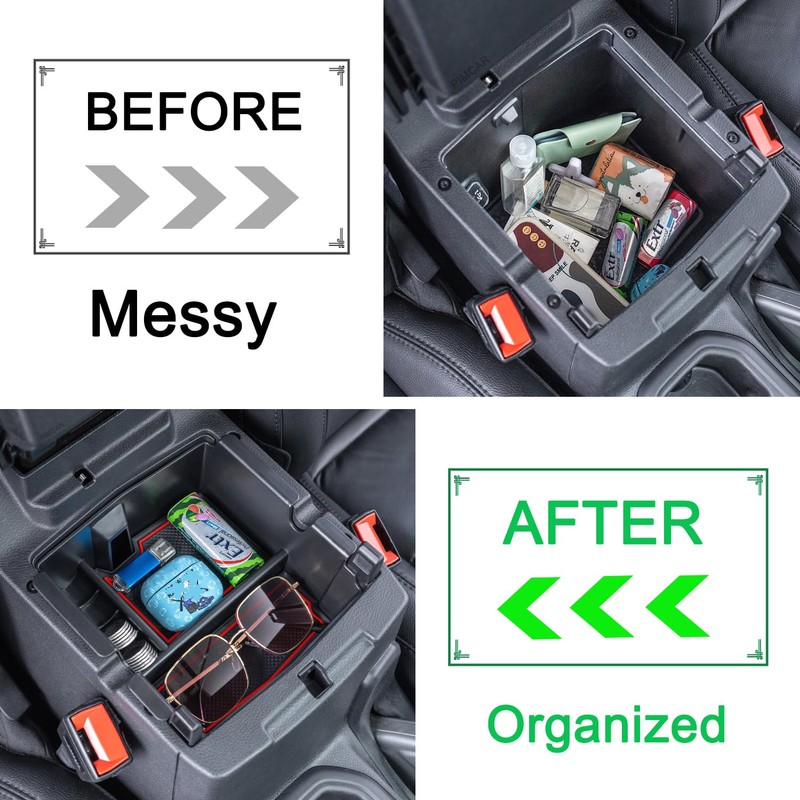 PIMCAR Center Console Organizer for Jeep Wrangler JL/JLU (2018-2025) &