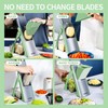 QYKIC Upgrade Safe Mandoline Slicer for Kitchen, Chopper Vegetable Cutter,