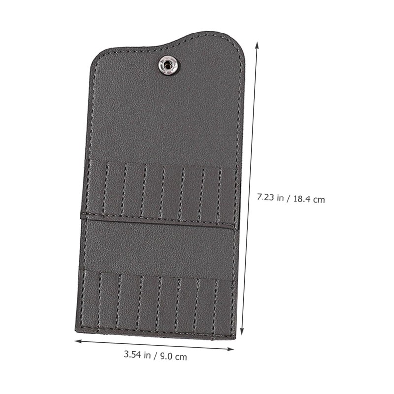 SAFIGLE 16Holes Nail Drill Bits Holder Portable Storage Bag for