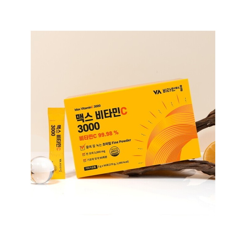 Vitamin Village (90 packets/3-month supply) Max Vitamin C 3000 Powder