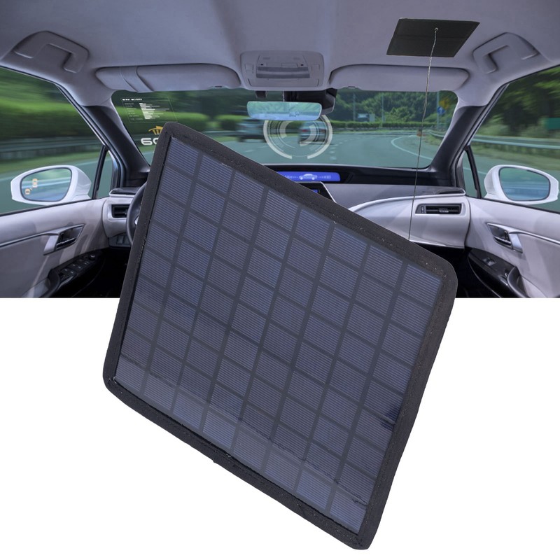 Solar Panel Charger 6W 18V Portable Solar Car 12V Battery