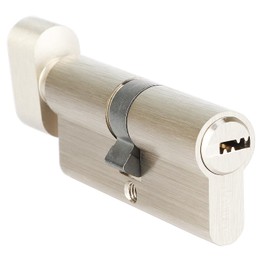 Jeriup A-Group 70mm(30/10/30) KEYED Alike (Multiple cylinders Sharing one Key) Copper Euro Profile Lock Cylinder with 3 Keys (dimple), Single Open, Satin Nickle, Anti-Rust, Anti-Theft