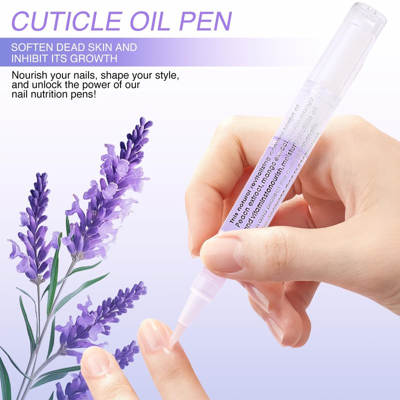Ninnyi Nourishing Moisturizing Nail Growth Pens for Nails, 20Pcs Cuticle