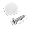 jojofuny 200pcs Self Tapping Screws for Cabinet Door Hinge Plastic