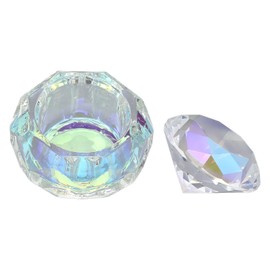Nail Art Dappen Dish, Plato de Cristal para Uñas Acrílico Líquido, Portátil, Cuenco de Cristal para Uñas, Taza de Cristal Líquido para Uñas, Acrílico Líquido, en Polvo, Herramientas de Diseño de Uñas