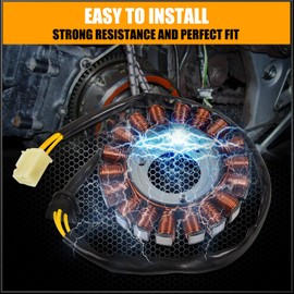 RANSOTO Stator with Regulator Rectifier with Gasket kit Compatible with 2006-2012 Suzuki GSXR 600 750