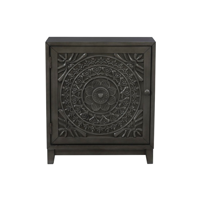 Powell Hadrik Dark Grey Accent Cabinet