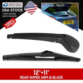 East Forest Waterproof  14''+12'' Super Clean Windshield Rear Wiper Blade Set OEM#replace