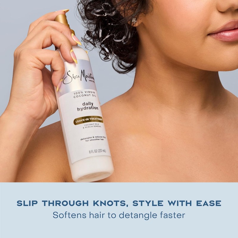SheaMoisture 100% Virgin Coconut Oil Daily Hydration Leave-In Treatment