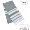 GLAMBURG Peshtemal Turkish Towel - Beach Towels Oversized 36x71 Set