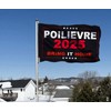 2025 Pierre Poilievre Flag 2x3 Ft Large -100D Satin Outdoor