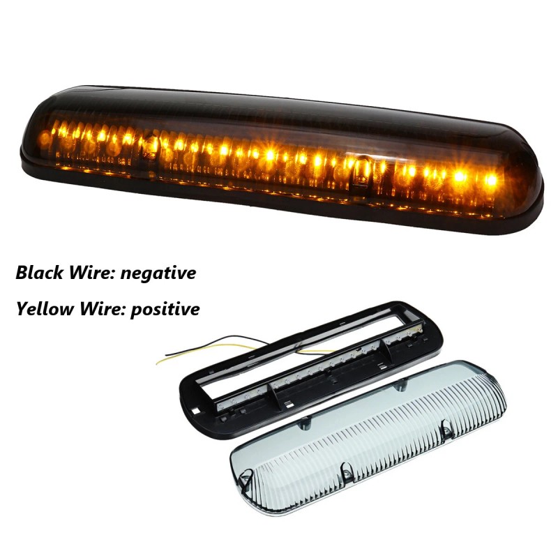 dreamrefit 3x Smoke Cab Roof Running Amber LED Light For