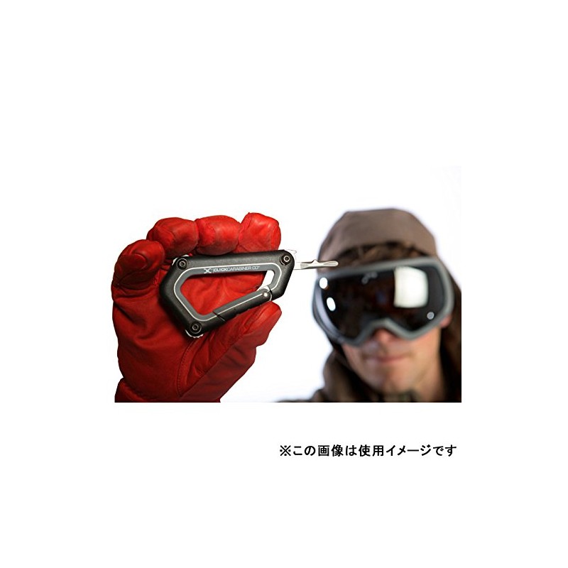 CLICK CARABINER Snowboard Carabiner Black/Blue