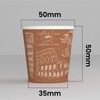 200 Paper Coffee Cups 65ml Italy Brown Eco Friendly Biodegradable