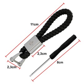 Skipper Key Ring Made of Faux Leather and Stainless Steel, turquoise (Turquoise) - SCH