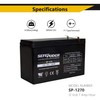 SEFEPODER 12 Volt 7ah Rechargeable Sealed Lead Acid Battery 2