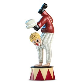 Gilde Clown Gilde Decorative Figure Clown - Artist in the Circus - Small Scupture for Collecting Decoration Showcase Living Room - Multicoloured - Height 19 cm