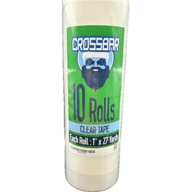 Crossbar Clear Hockey Shin Guard Tape - Packs of 1" x 27 Yards (10)