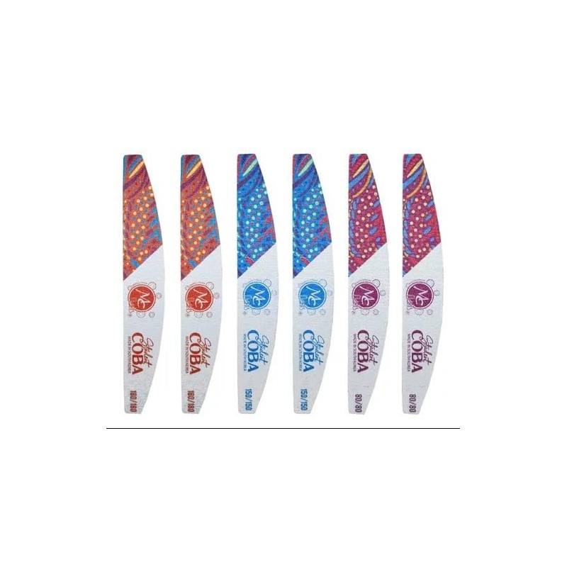 Limas Para Uñas Acrilicas Mc Nails Set 6 Pzs