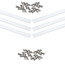 Lobergel 6PCS Crosscut Sled for Table Saw Sled Miter Bars, 17" Uhmw Bars with Predrilled Holes and Screws, Sled Miter Bars for U Tracks Woodworking, Miter Slots, Router Table and Bandsaws