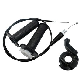 AIMALL Twist Throttle Housing Hand Grips with 120CM Cable – Fits 110cc-250cc ATV Quad Pit PRO Dirt Bikes – Durable Handlebar Control Kit