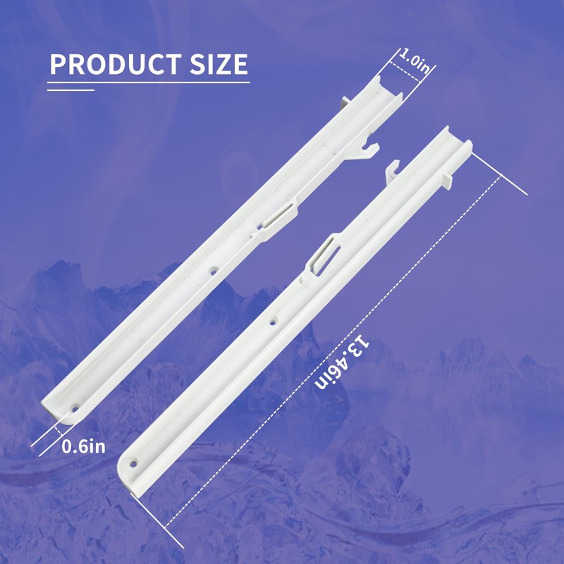 Vanshly 1 Pair Replacement Kit for Subzero Ice Bucket Slides